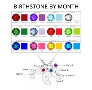 Personalized Birthstone Necklace JEWJONE101415